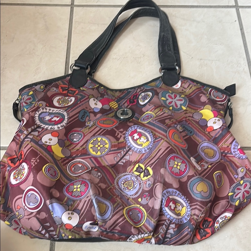 Tous Red and Yellow Shoulder Bag with Playful Design